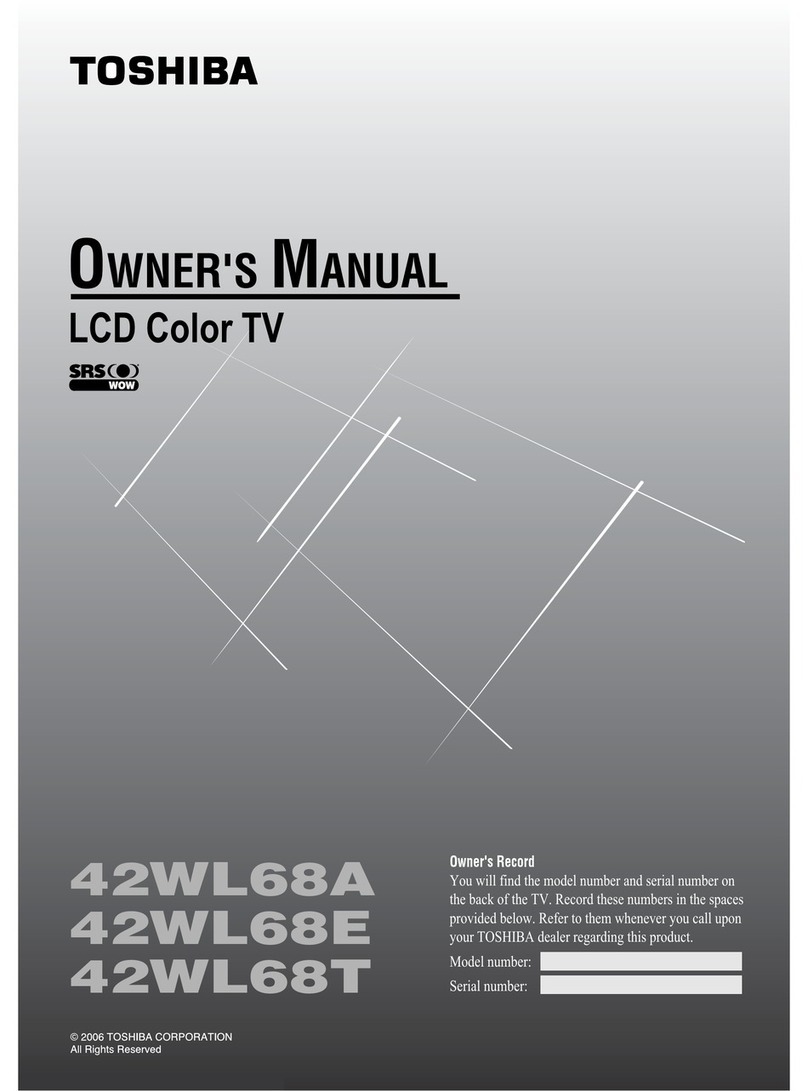 Toshiba 42WL68A User manual