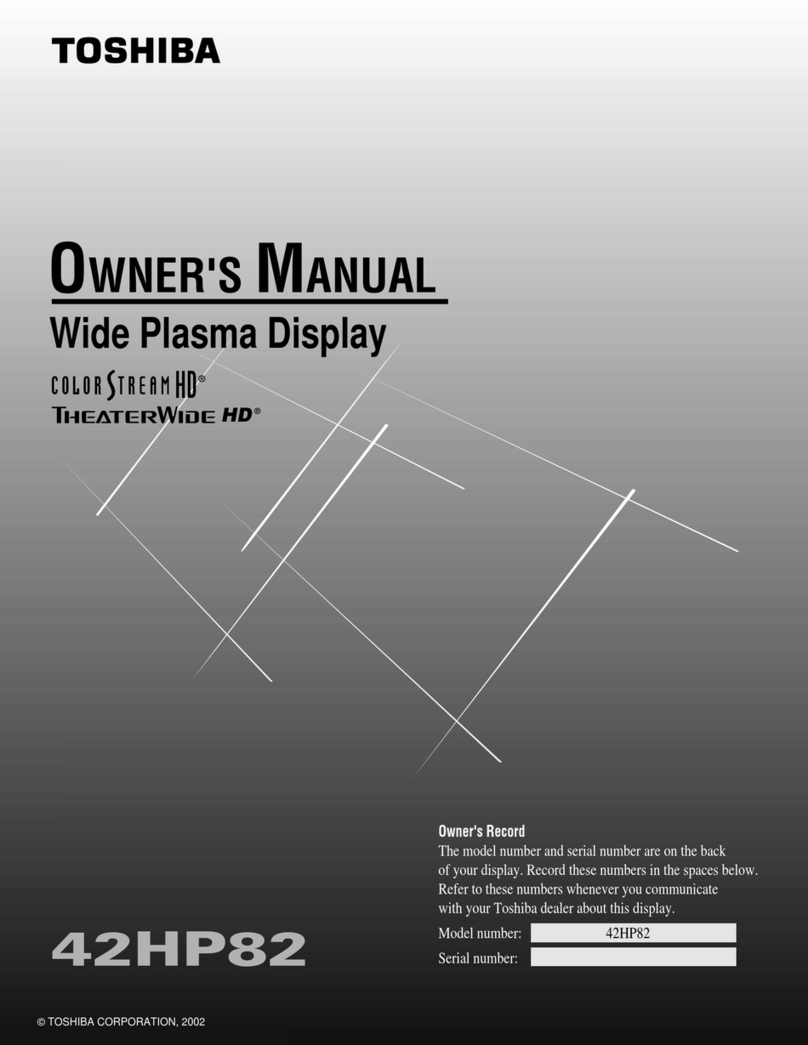 Toshiba 42HP82 User manual