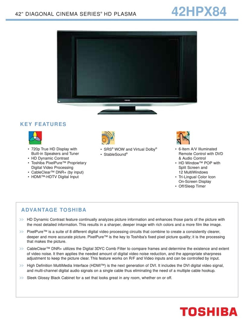 Toshiba 42HPX84 User manual