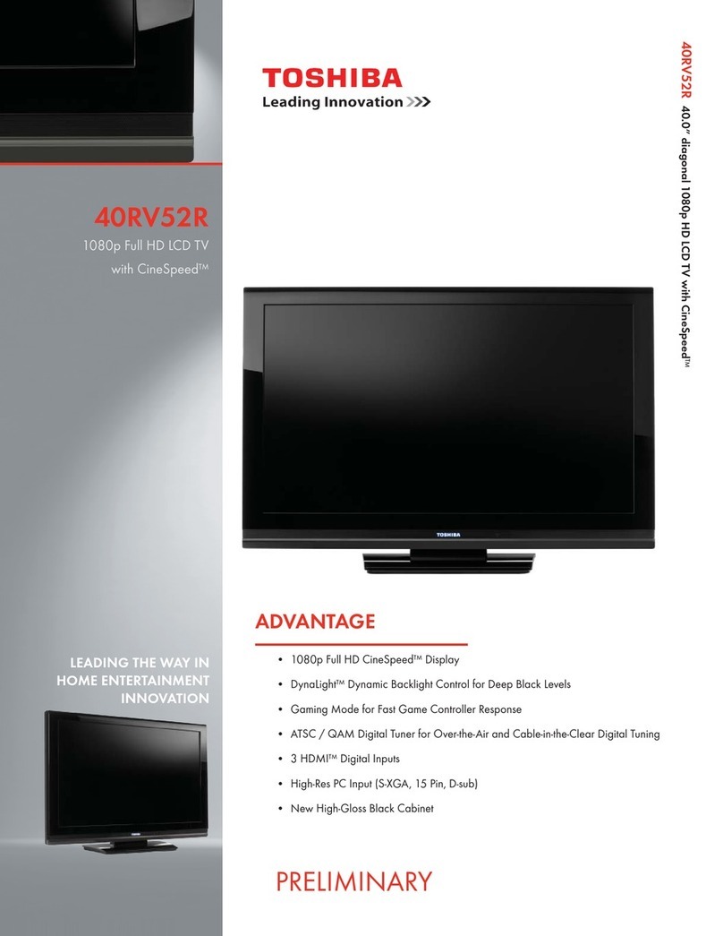 Toshiba 40RV52R User manual