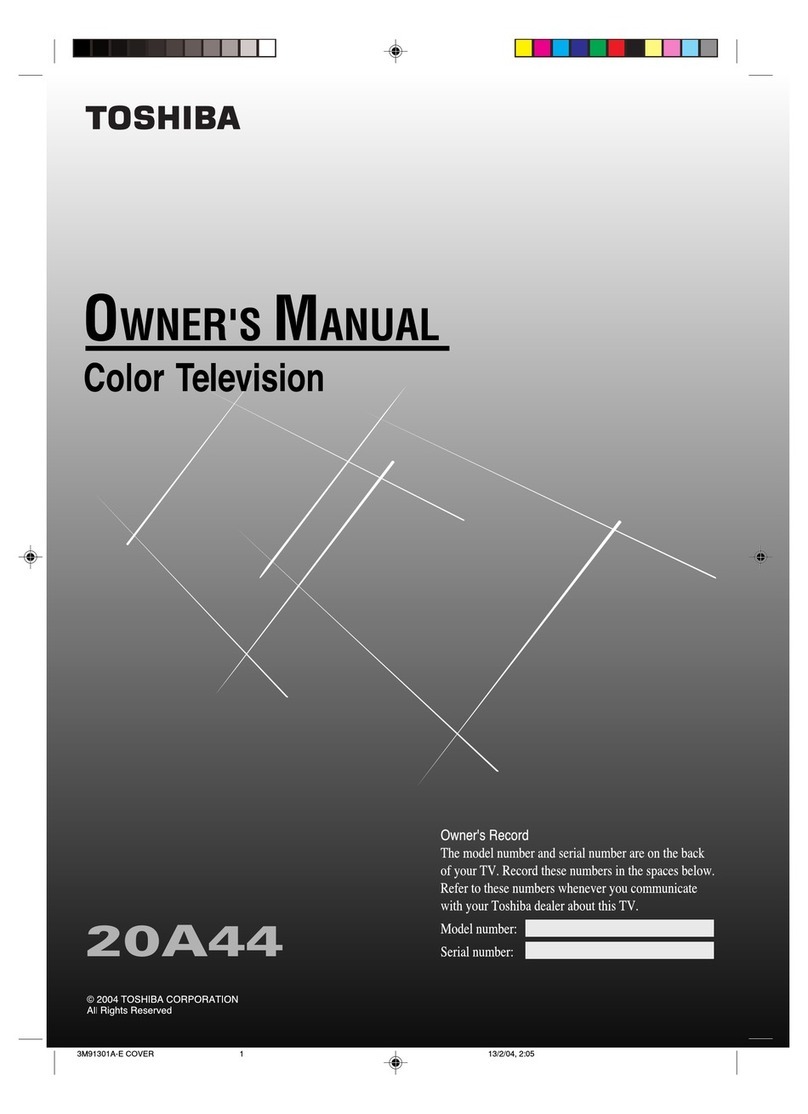 Toshiba 20A44 owner's manual