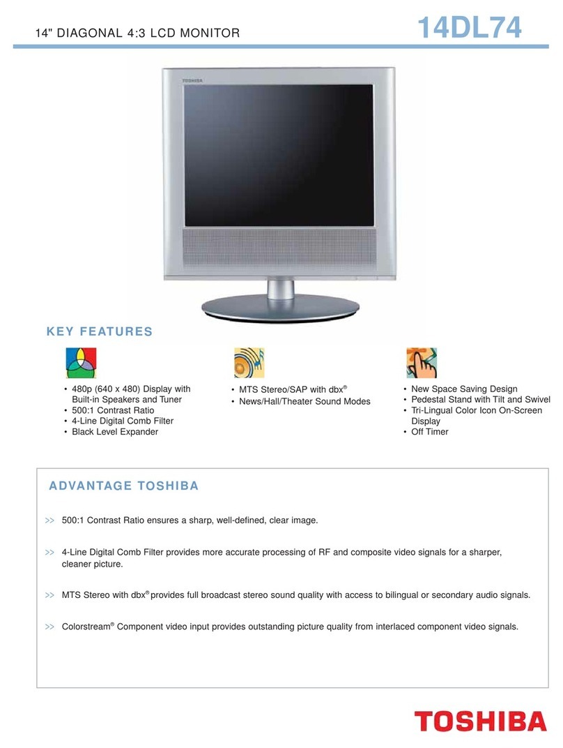 Toshiba 14DL74 User manual Toshiba 14DL74 User manual