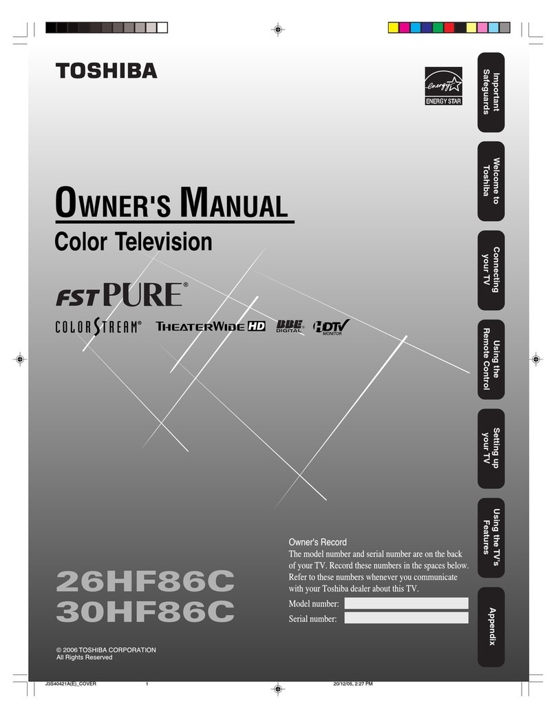 Toshiba 26HF86C User manual