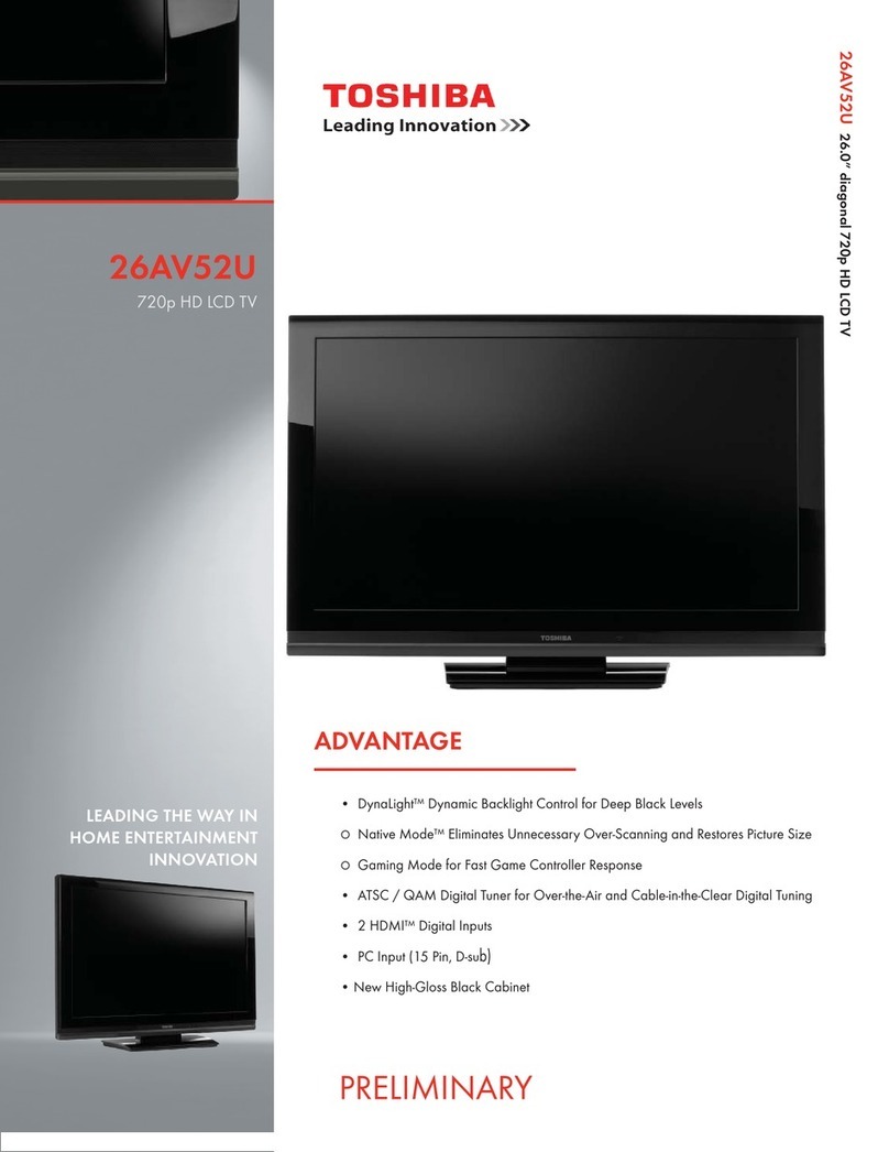 Toshiba 26AV52U User manual