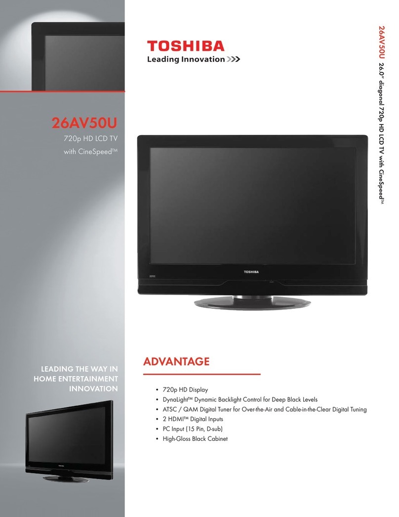 Toshiba 26AV50U User manual