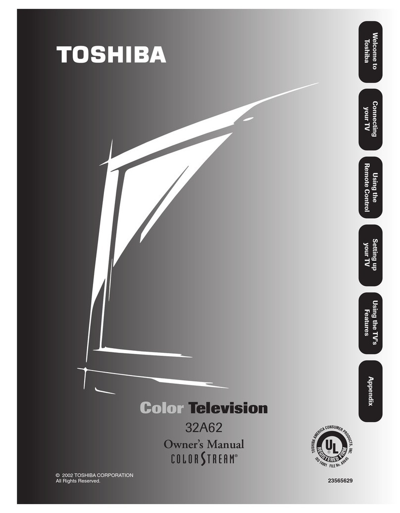 Toshiba 32A62 owner's manual