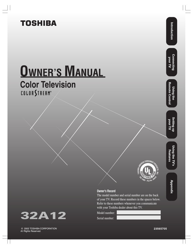 Toshiba 32A12 User manual Toshiba 32A12 User manual
