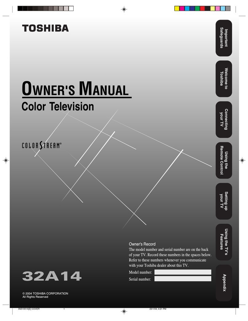 Toshiba 32A14 owner's manual