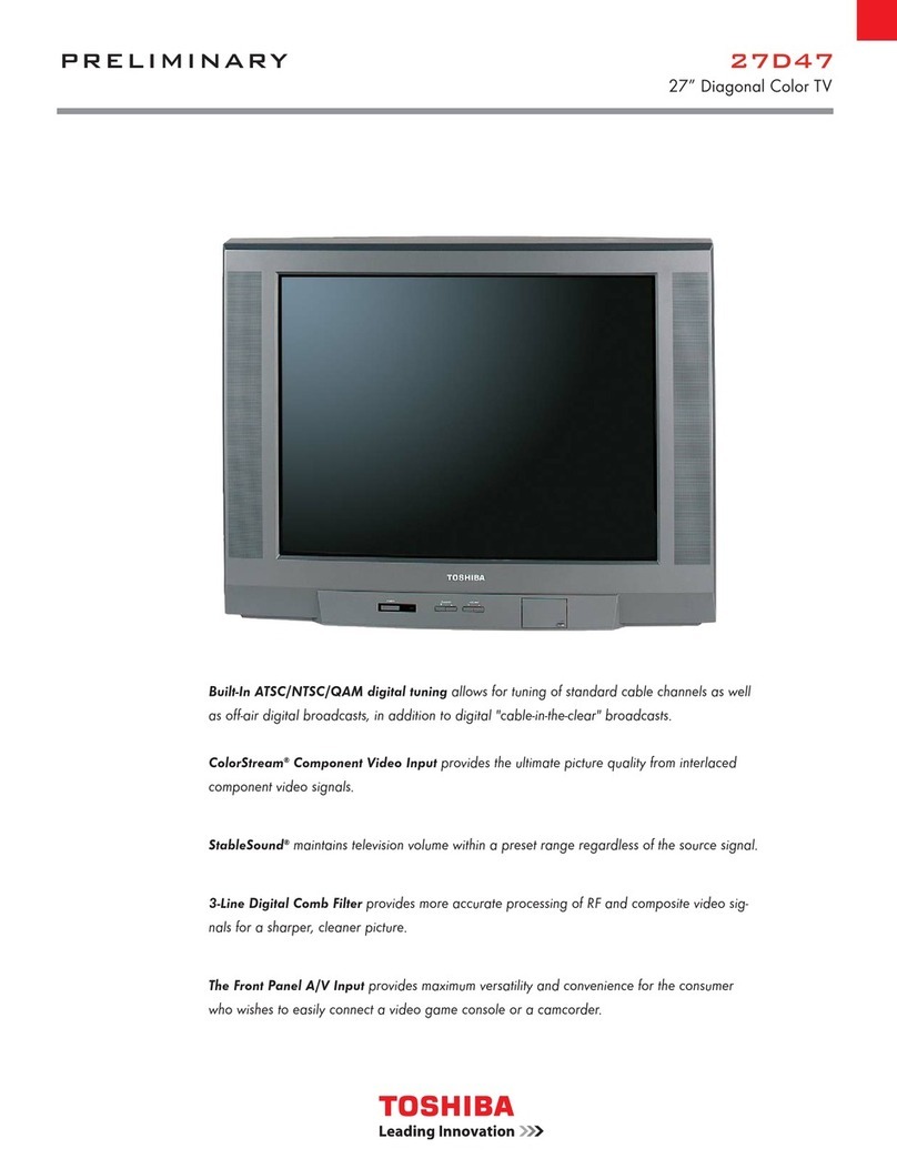 Toshiba 27D47 Specifications