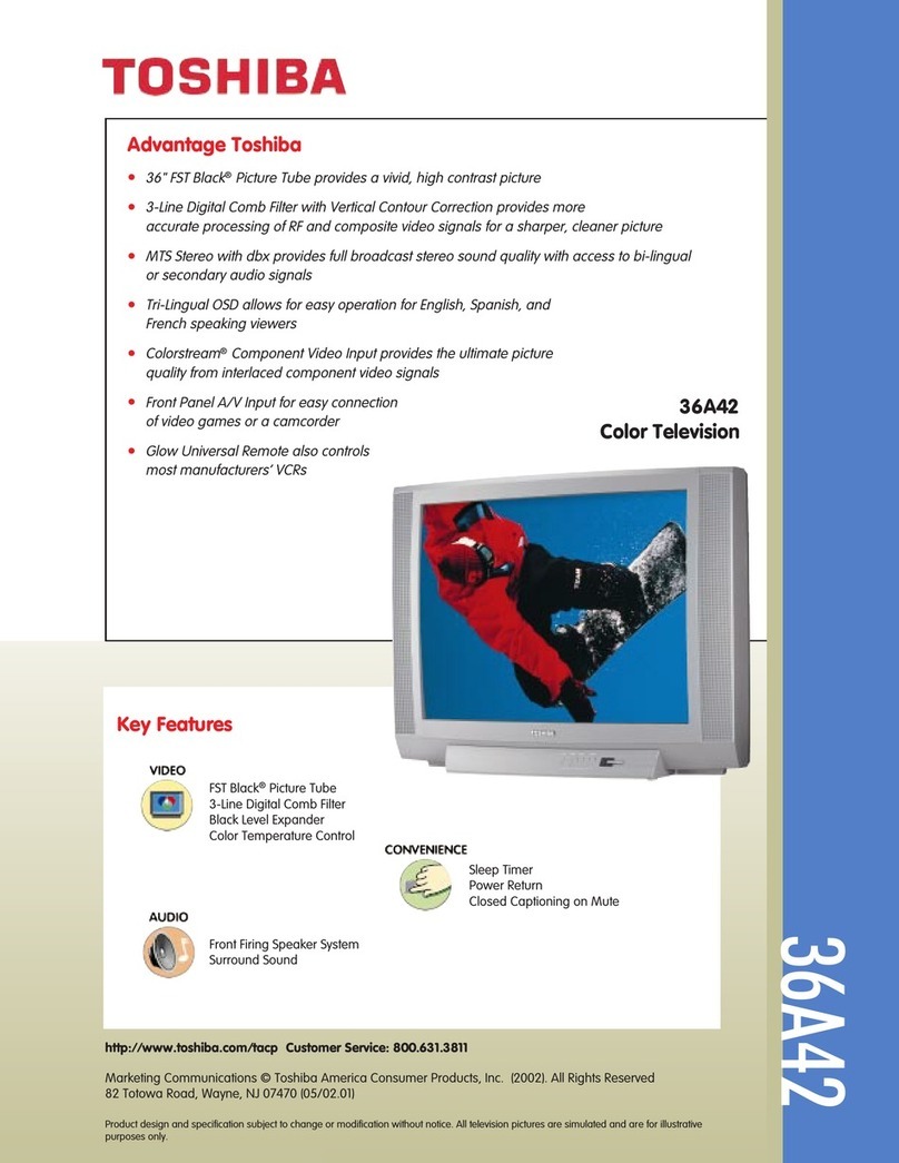 Toshiba 36A42 User manual