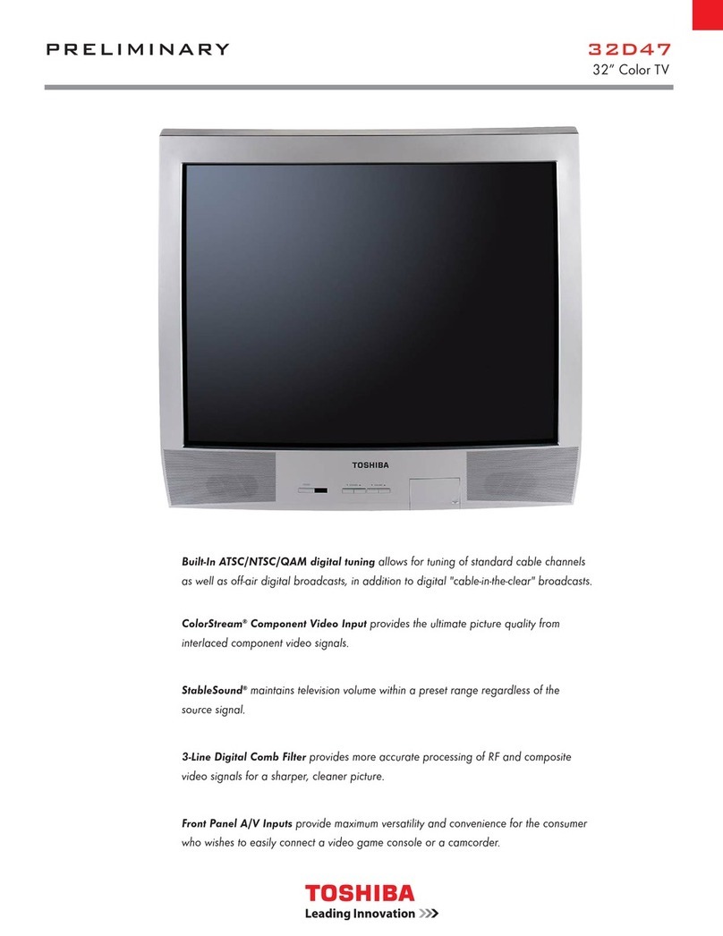Toshiba 32D47 User manual Toshiba 32D47 User manual