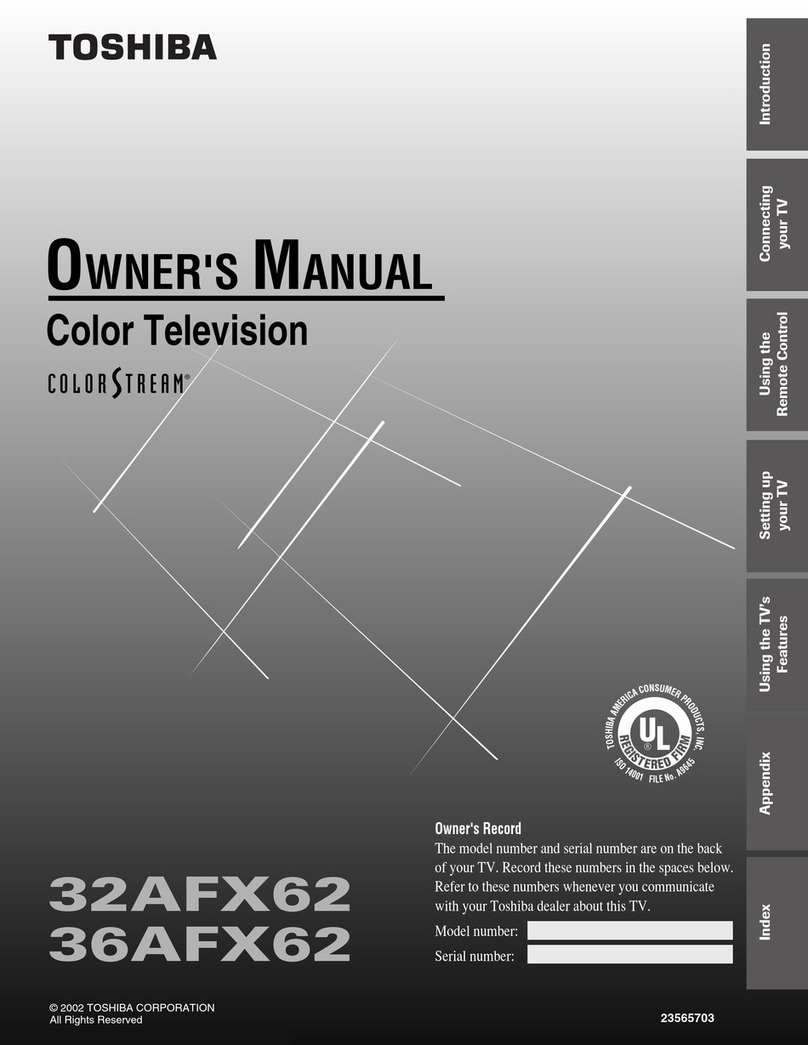 Toshiba 32AFX62 User manual