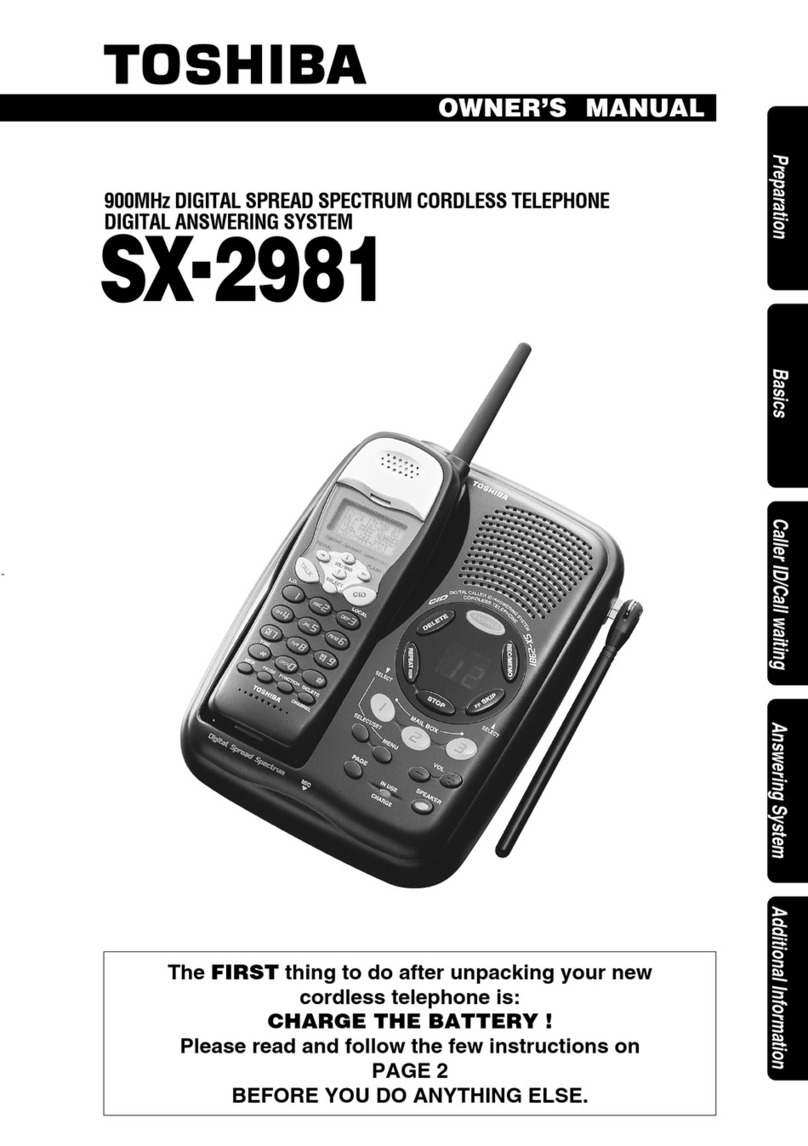 Toshiba SX-2981 owner's manual