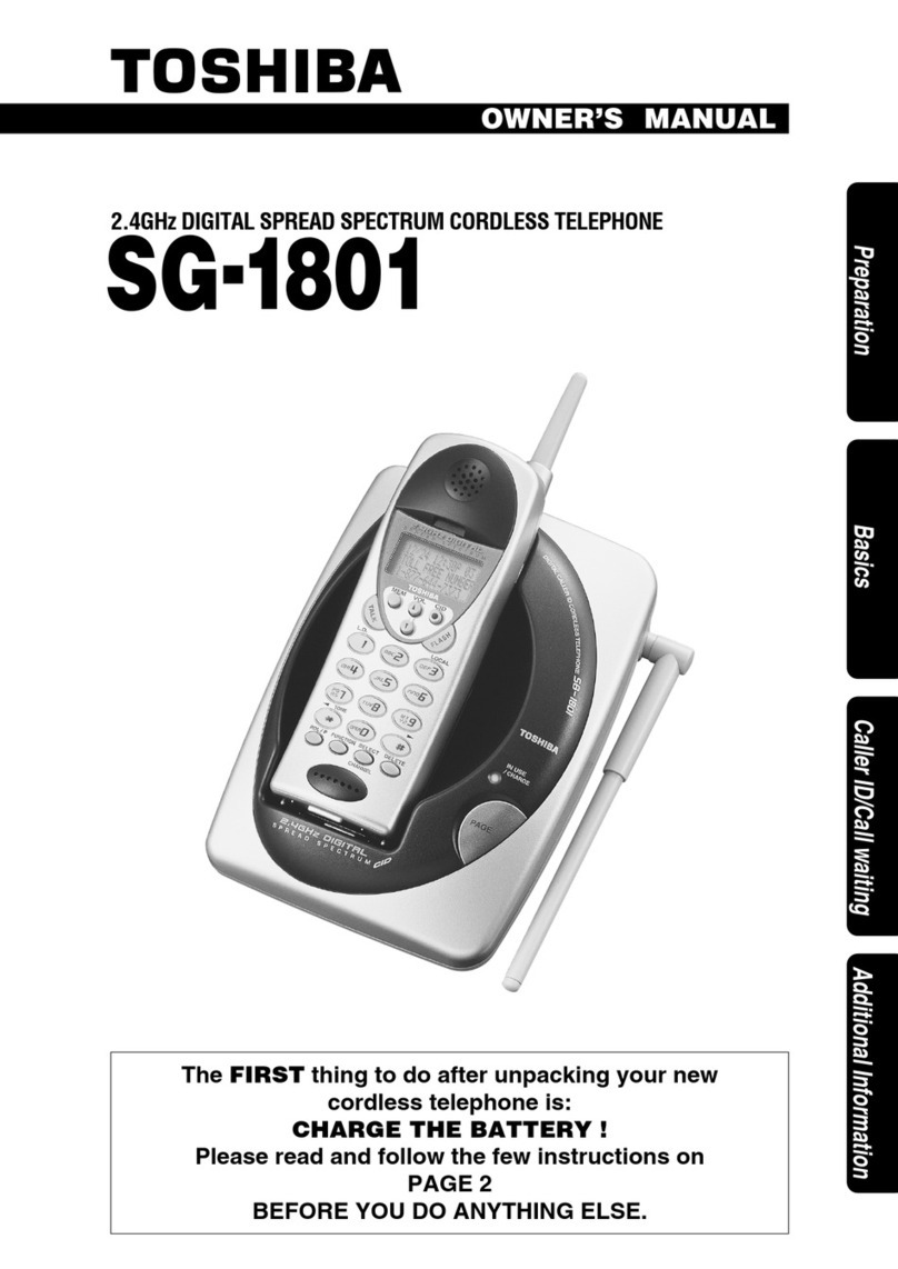 Toshiba SG-1801 User manual