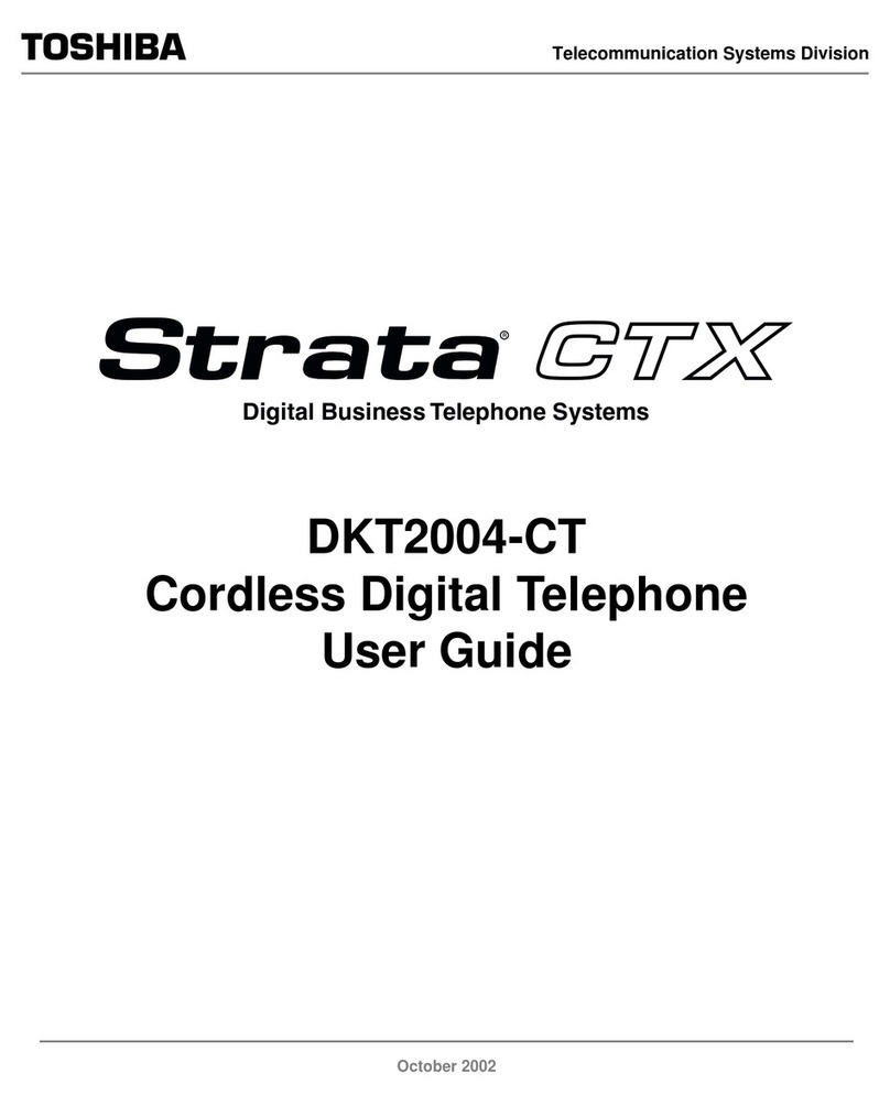 Toshiba STRATA CTX DKT2004-CT User manual