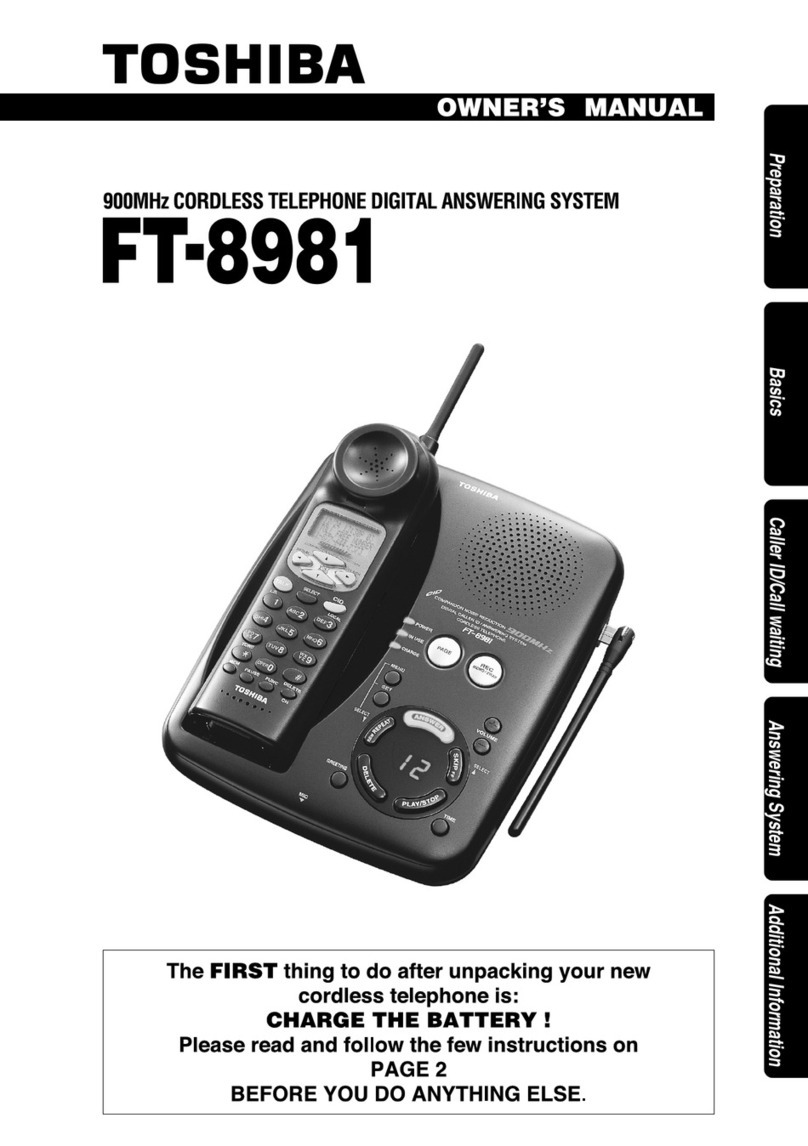 Toshiba FT-8981 owner's manual