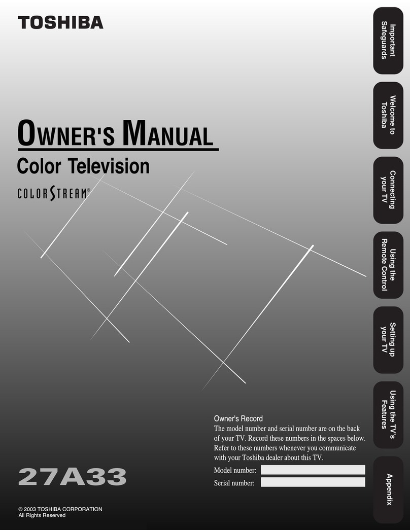 Toshiba 27A33 User manual
