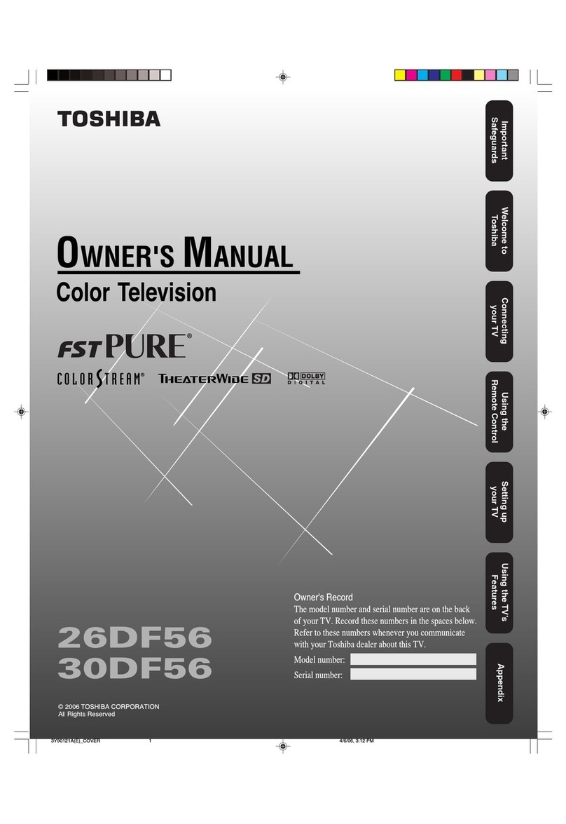 Toshiba 26DF56 owner's manual