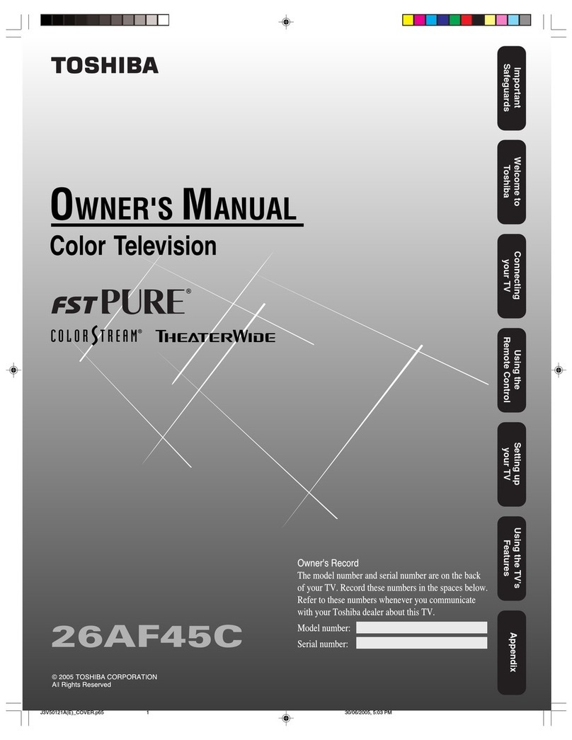 Toshiba 26AF45C owner's manual