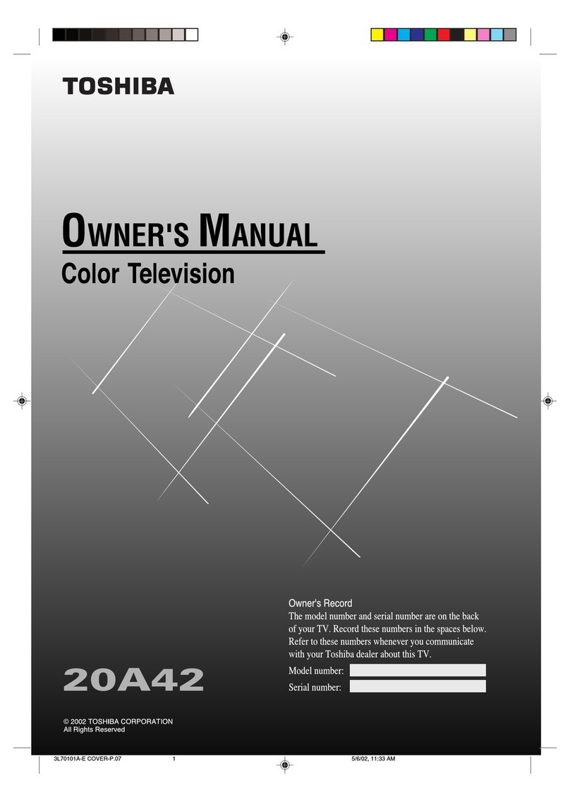 Toshiba 20A42 User manual Toshiba 20A42 User manual