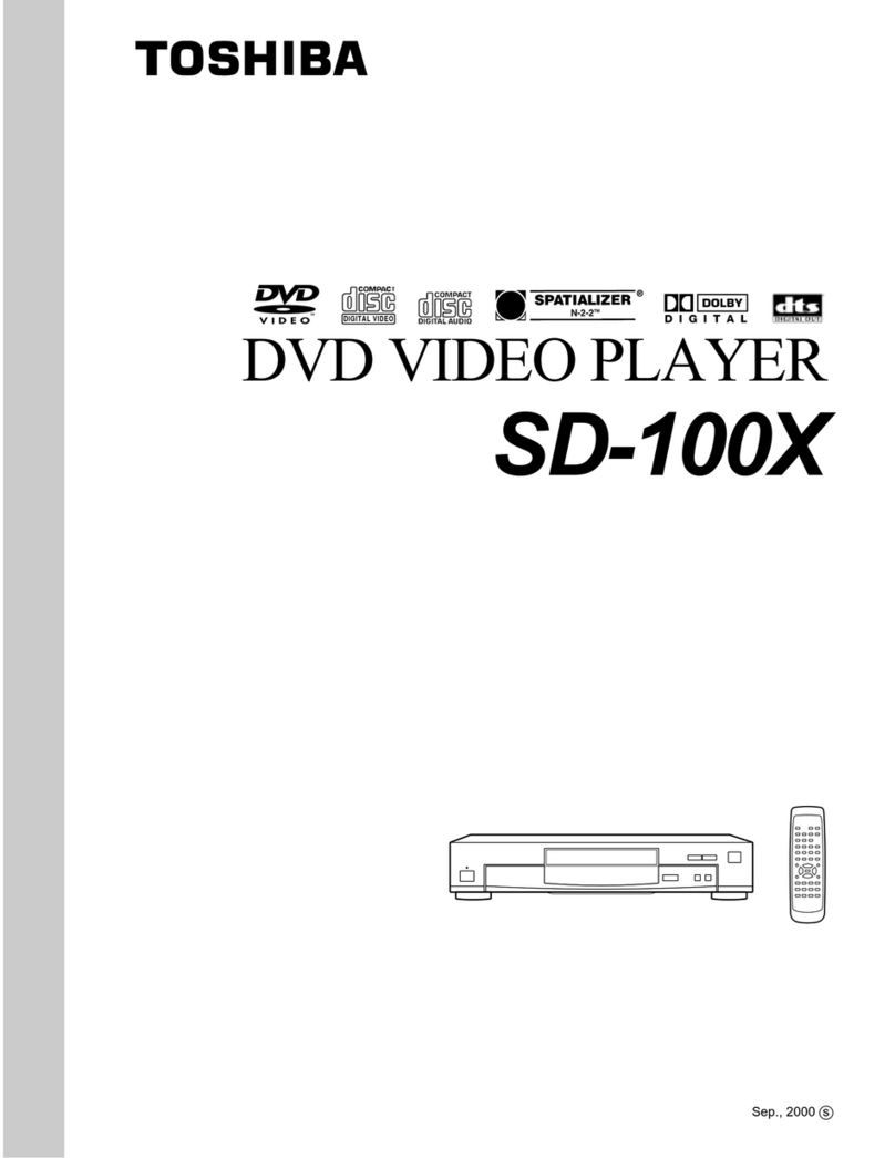 Toshiba SD-100X User manual