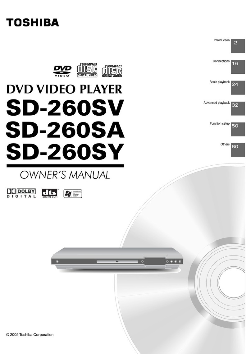 Toshiba SD-260SA owner's manual