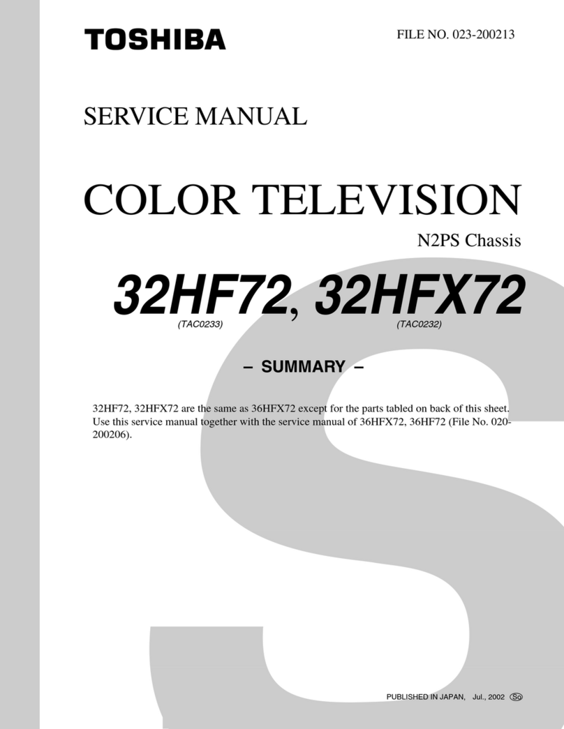 Toshiba 32HF72 Service manual