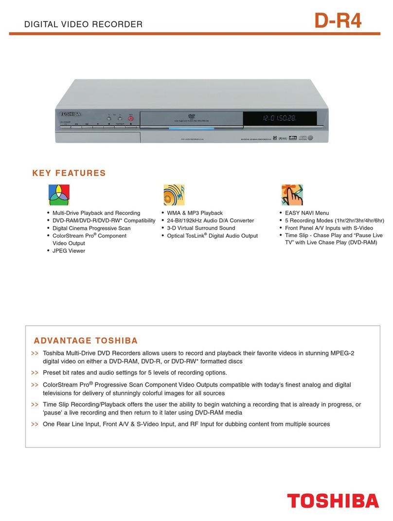 Toshiba D-R4 User manual