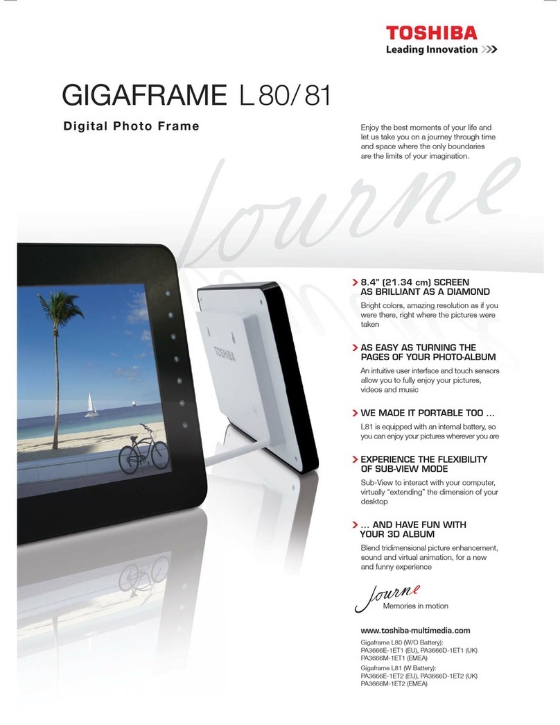 Toshiba GIGAFRAME L80 Specifications