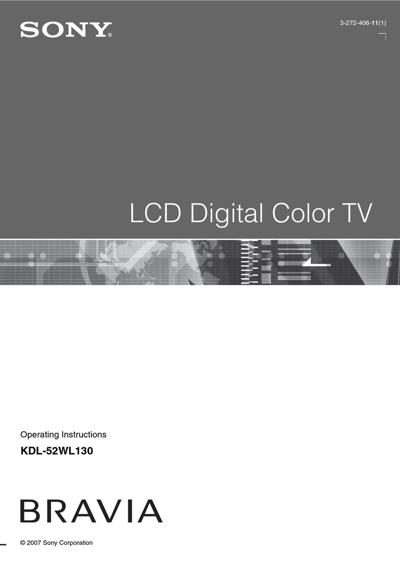 Sony Bravia KDL-52WL130 User manual Sony Bravia KDL-52WL130 User manual