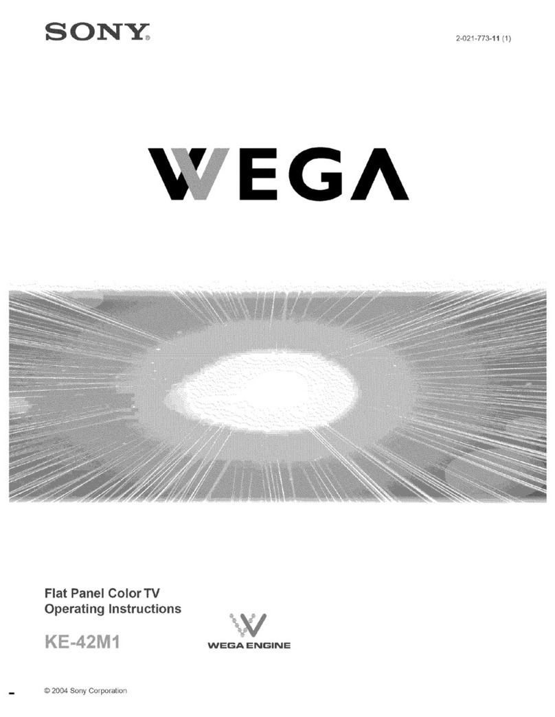 Sony WEGA KE-42M1 User manual Sony WEGA KE-42M1 User manual