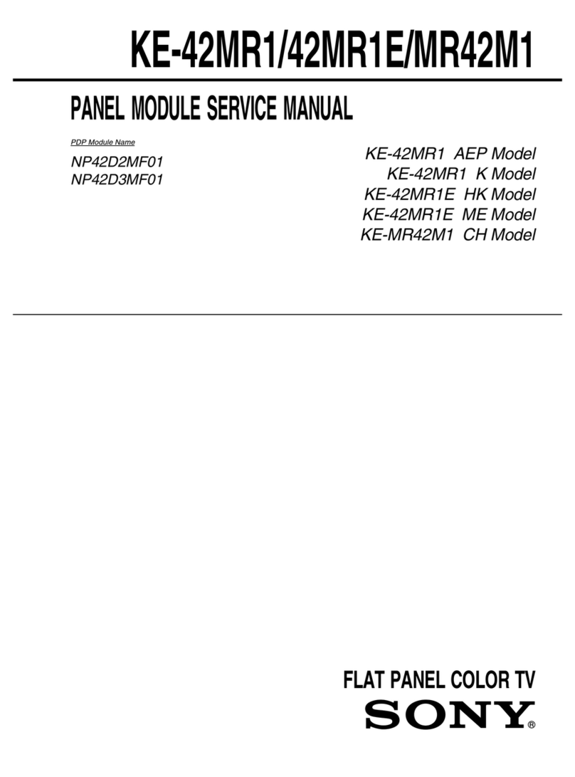 Sony WEGA KE-42MR1 User manual
