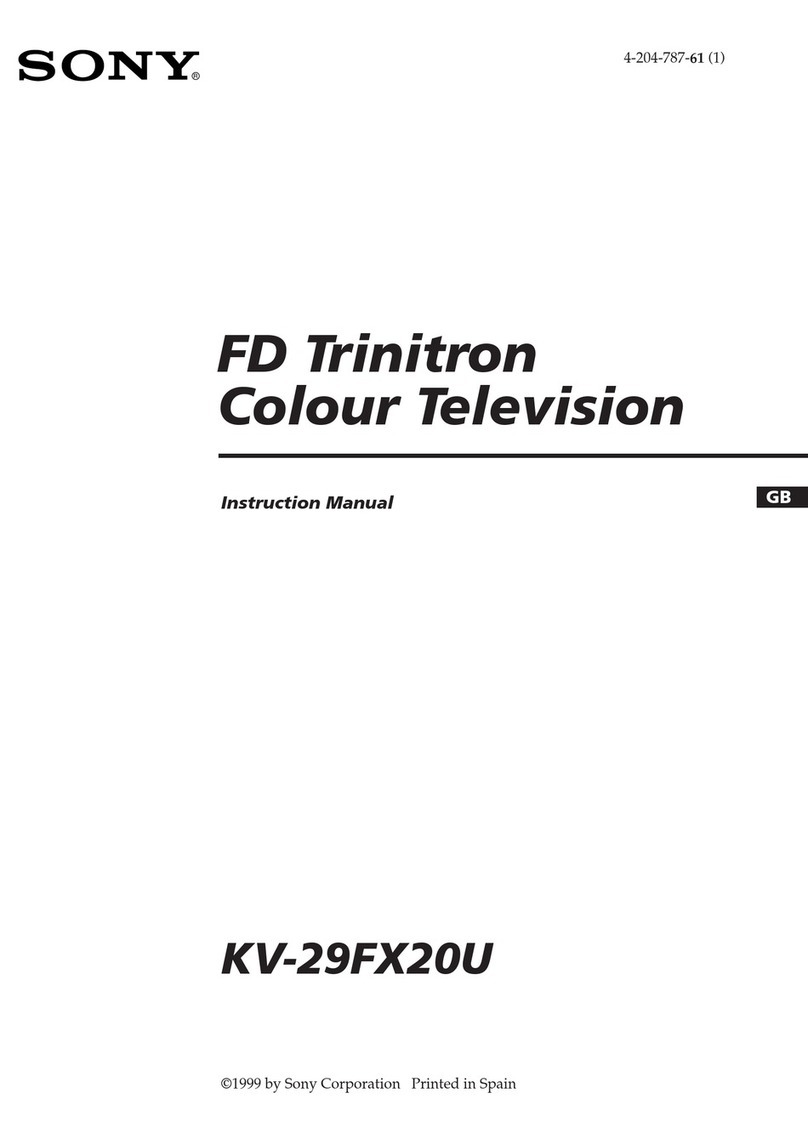 Sony FD Trinitron KV-29FX20U instruction manual