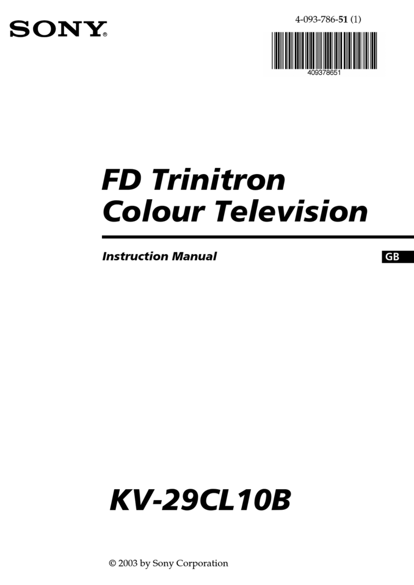 Sony FD Trinitron KV-29CL10B instruction manual