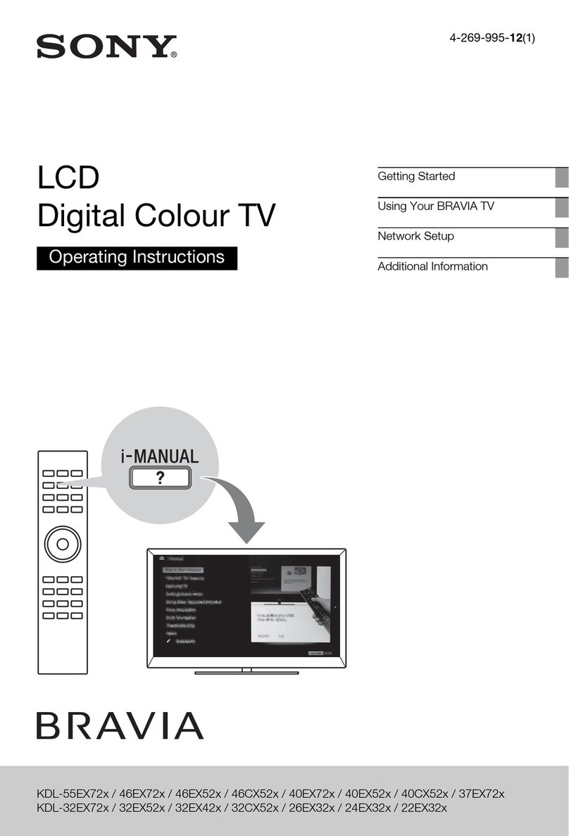 Sony Bravia KDL-32EX72x User manual