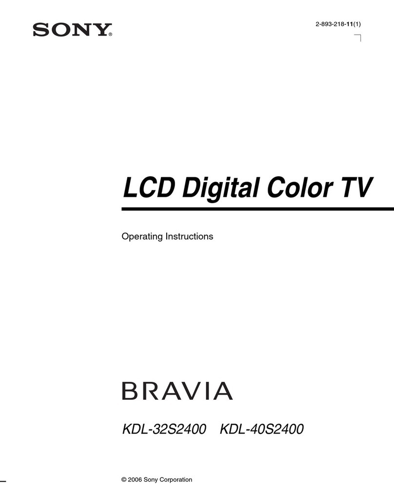 Sony KDL-32S2400 - 32" Bravia Lcd Hdtv operating instructions