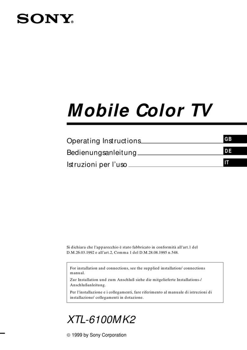 Sony XTL-6100MK2 operating instructions