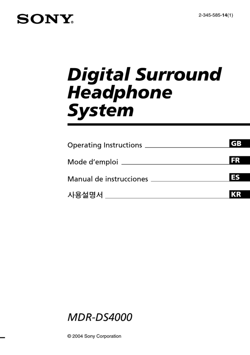 Sony MDR DS4000 operating instructions