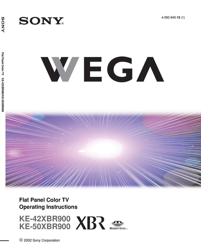 Sony WEGA KE 42XBR900 User manual
