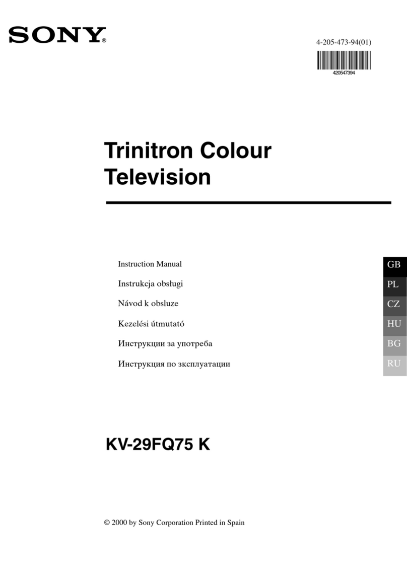 Sony Trinitron KV-29FQ75 K User manual