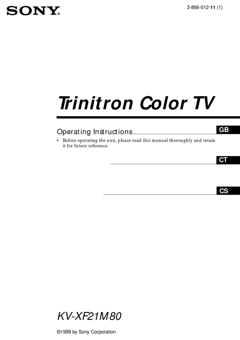 Sony Trinitron KV-XF21M80 User manual
