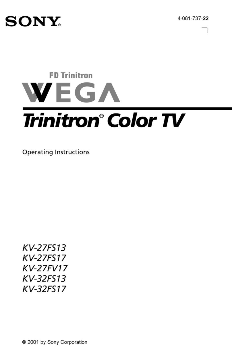 Sony Wega Trinitron KV-27FS13 User manual
