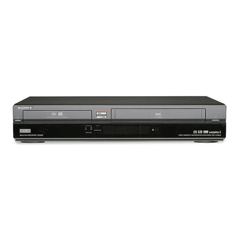 Sony RDR VXD655 - DVDr/ VCR Combo User manual