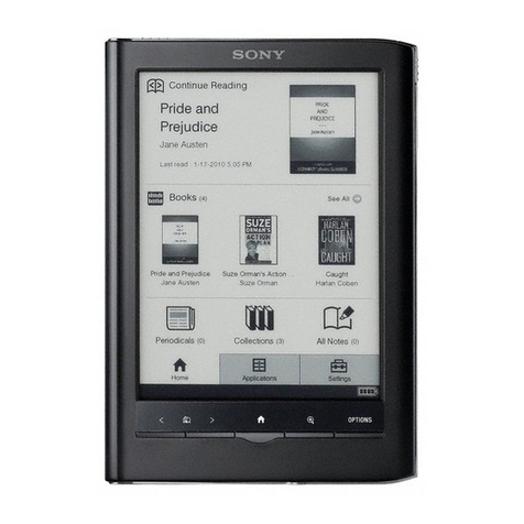 Sony PRS-650 - Reader Touch Edition&trade user guide