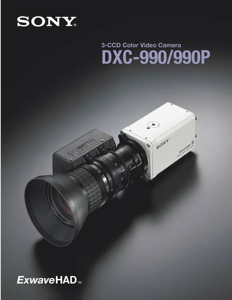 Sony ExwaveHAD DXC-990 User manual