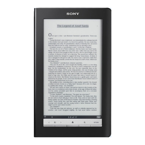 Sony PRS-900 - Reader Daily Edition&trade User manual