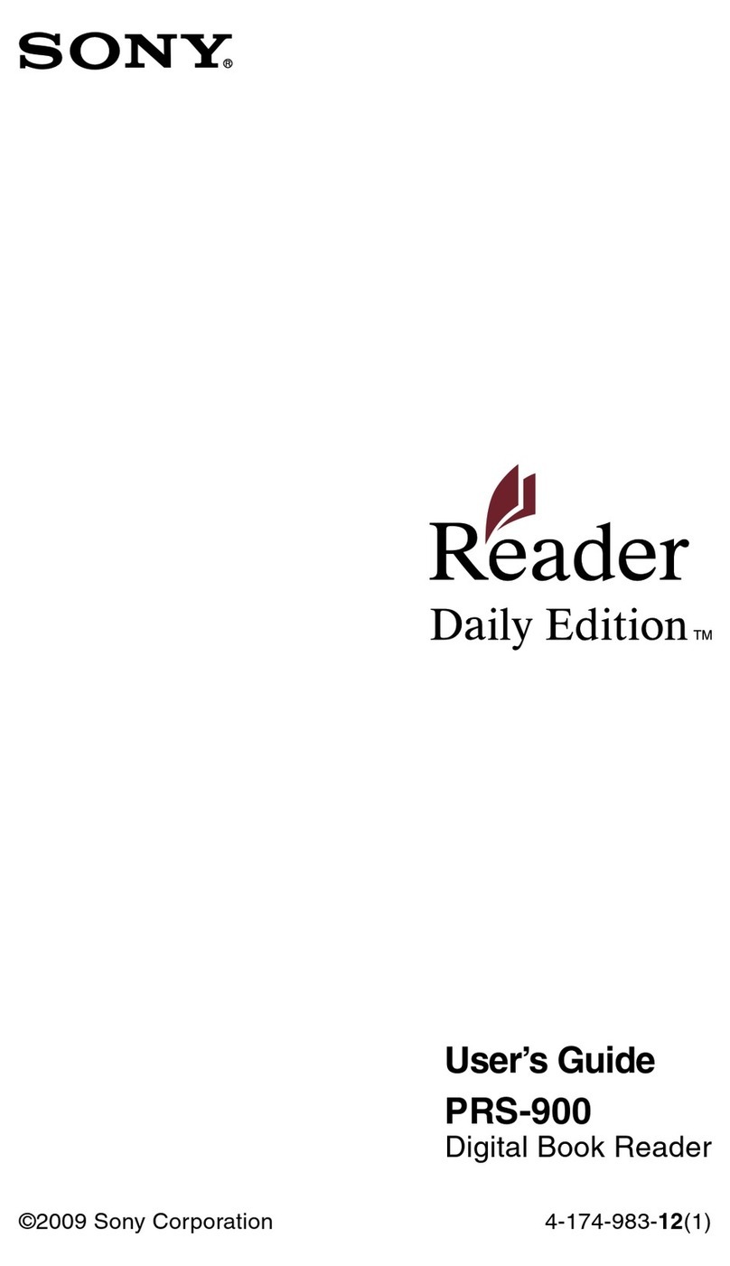 Sony Reader Daily Edition 4-174-983-12(1) user guide