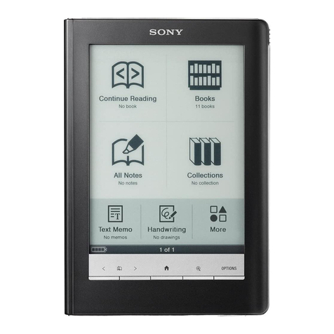 Sony Reader 4-153-621-14(1) User manual