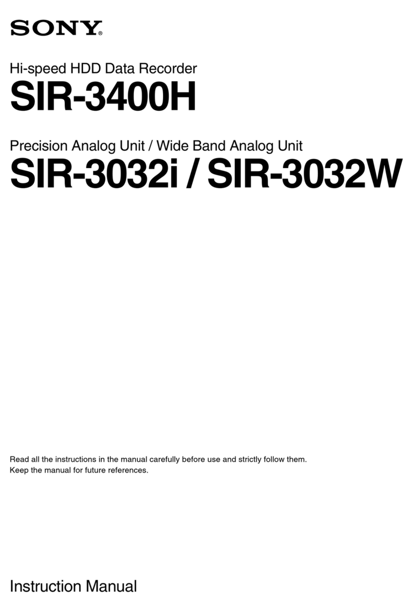 Sony SIR-3400H User manual