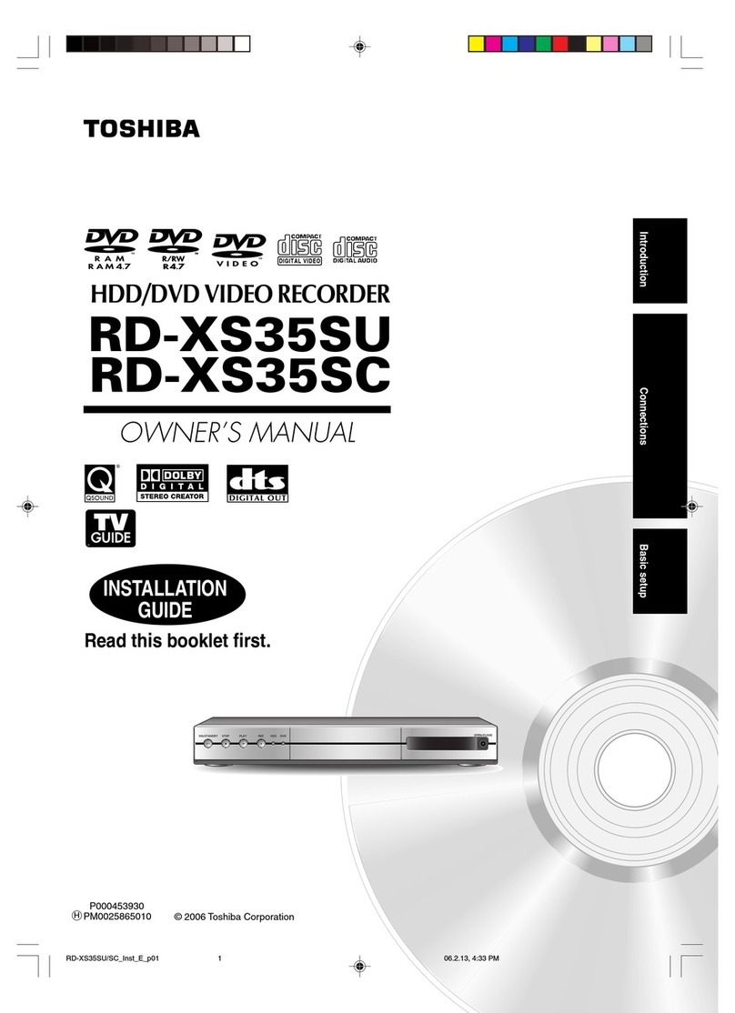 Toshiba RD-XS35SC User manual